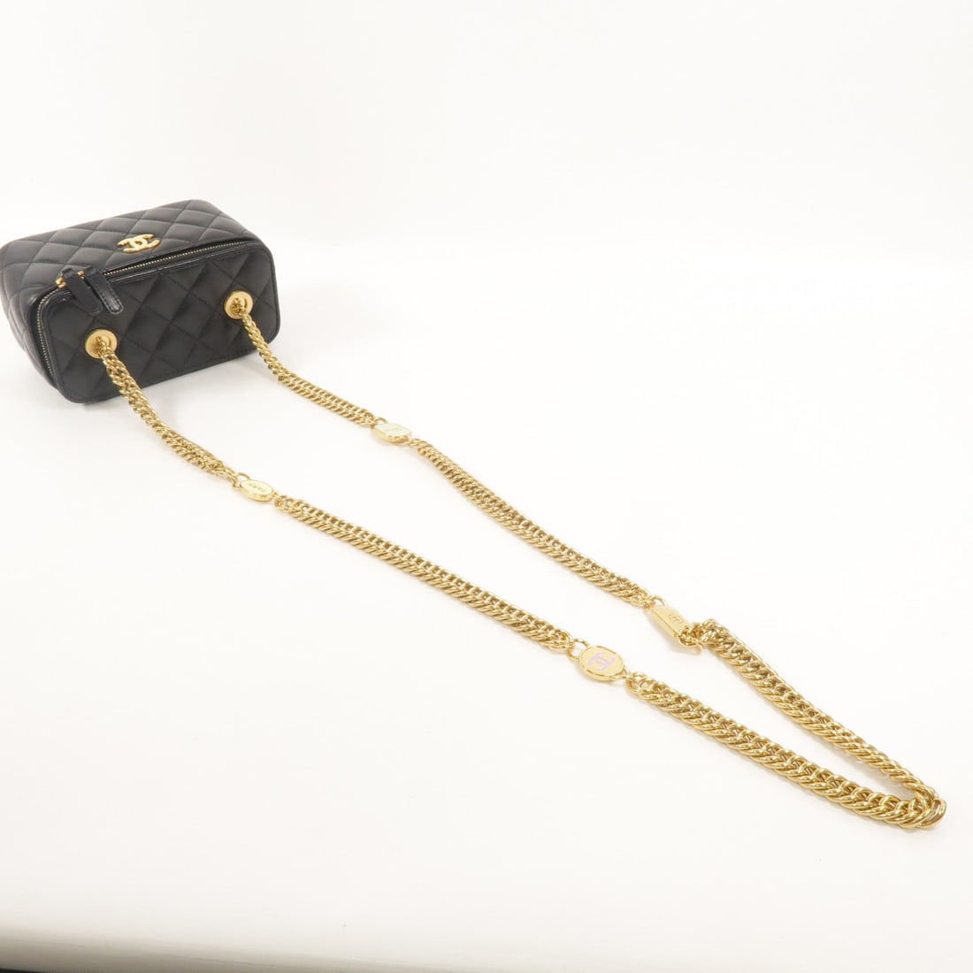 Chanel Vanity Case Chain Bag Black - 8