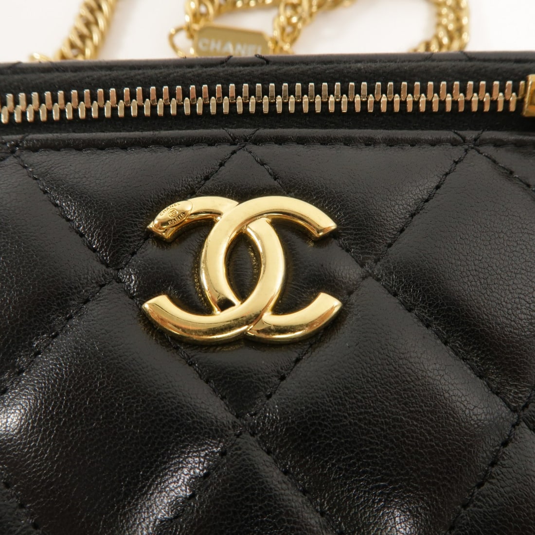 Chanel Vanity Case Chain Bag Black - 9
