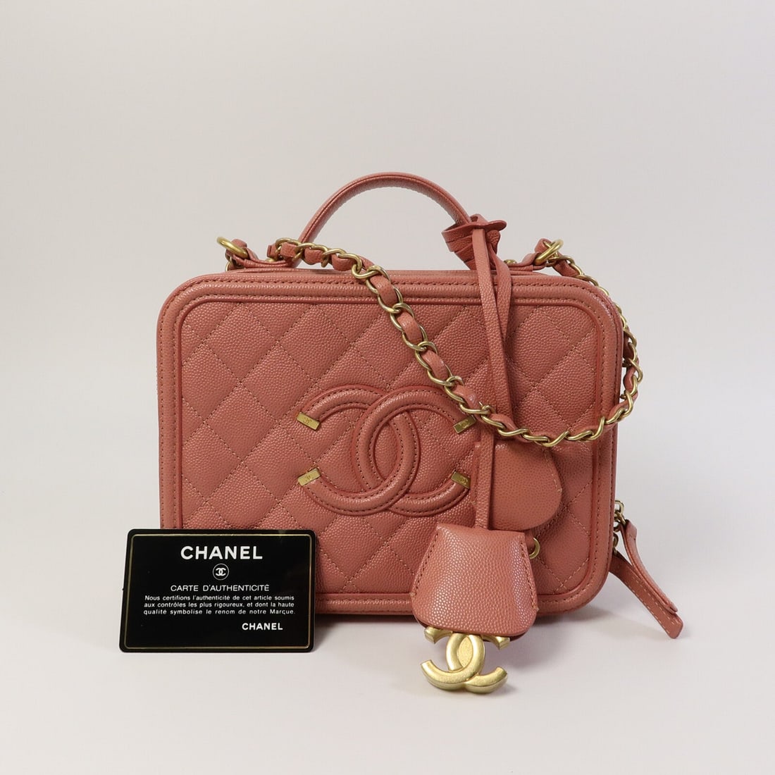 Chanel Vanity Case 2WAY Pink - 11