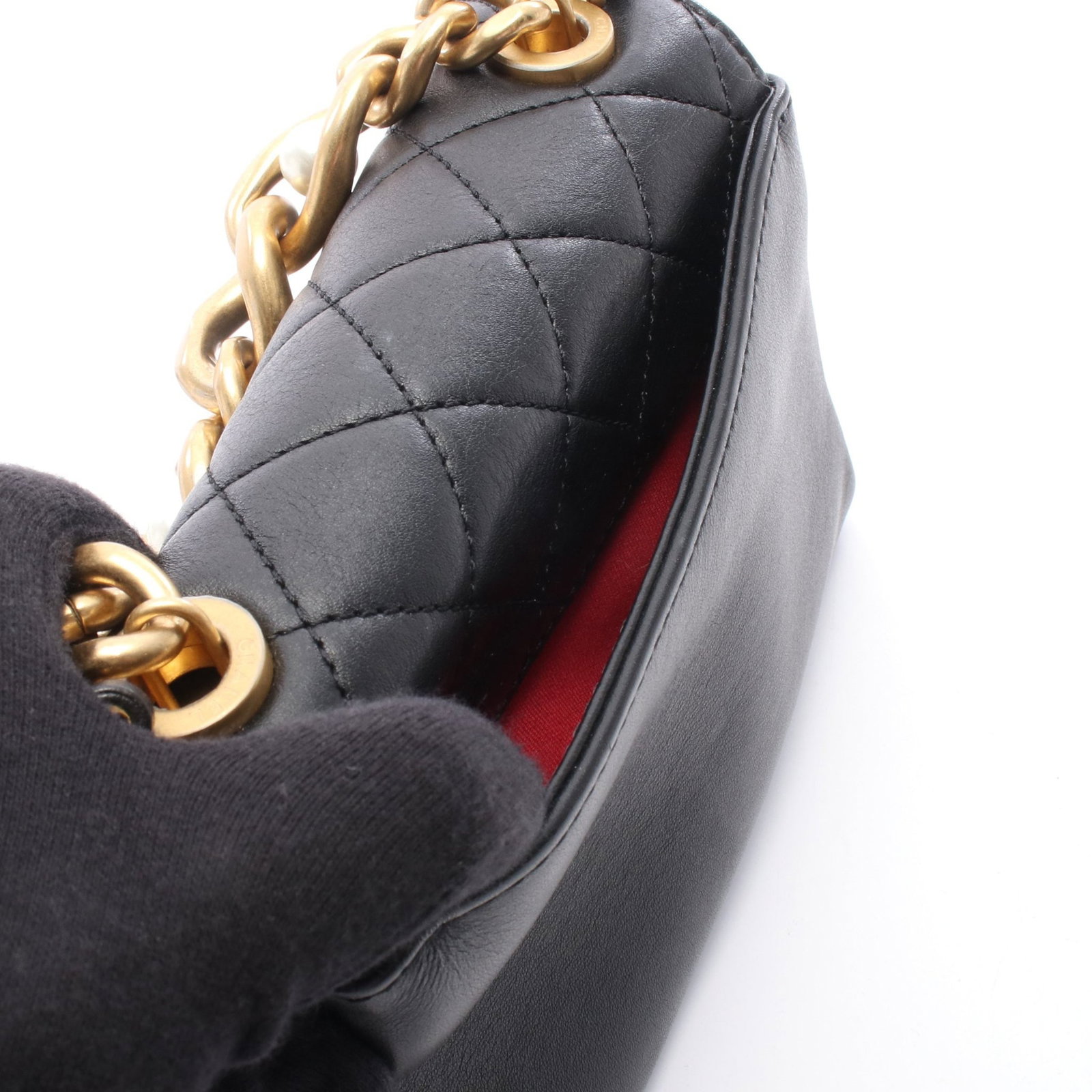 Chanel Small Flap Chain Black - 6