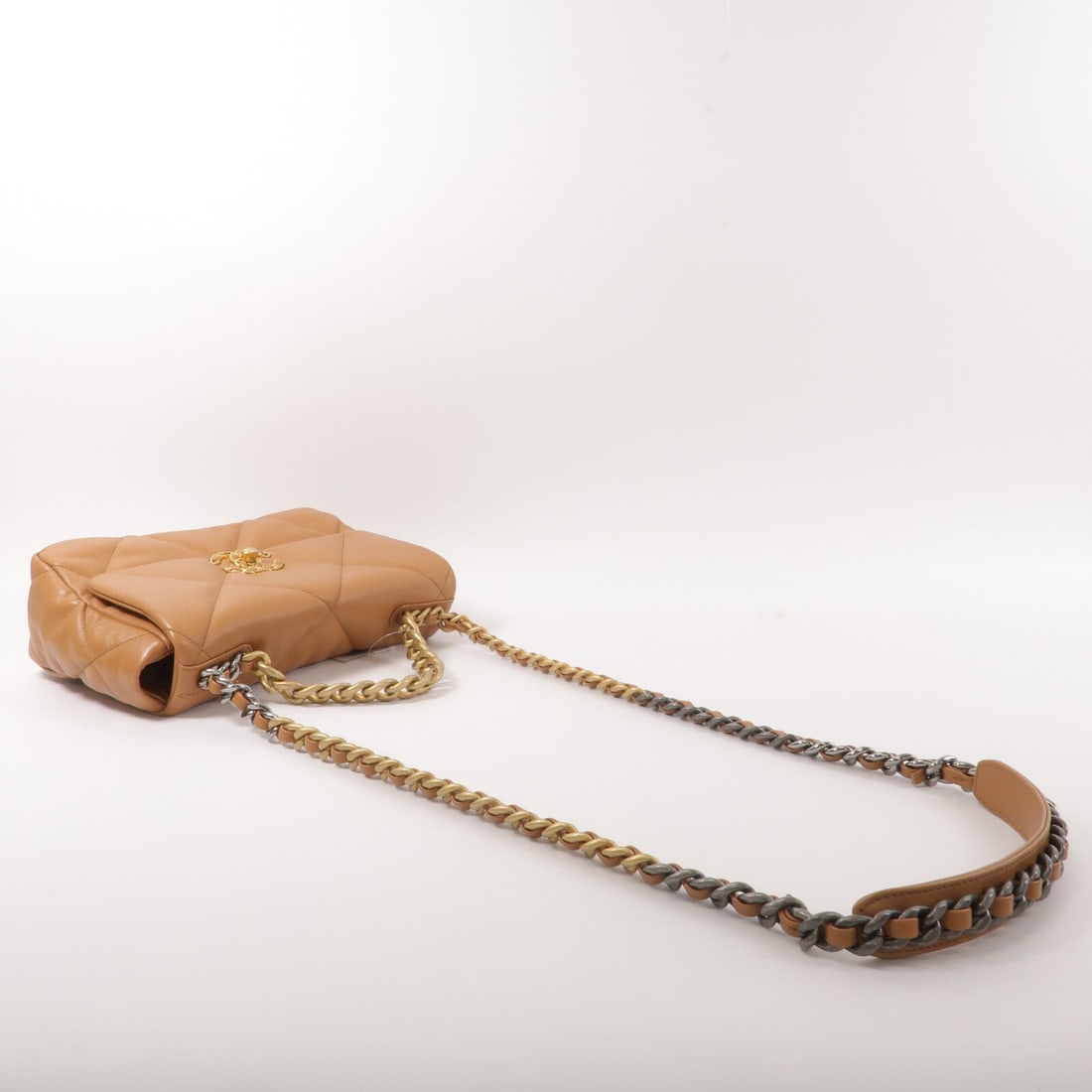 Chanel C19 Small Chain Bag Brown - 10