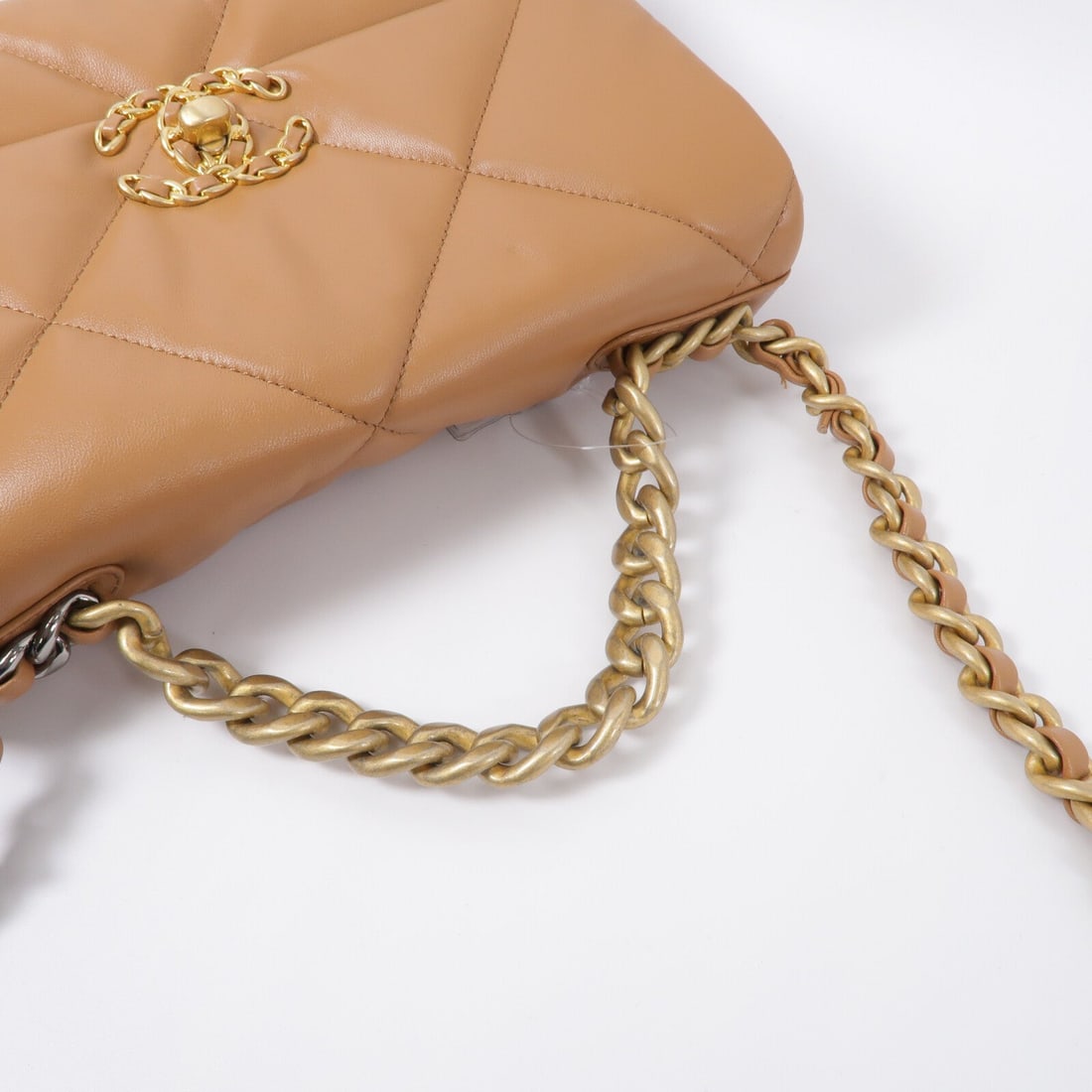Chanel C19 Small Chain Bag Brown - 9