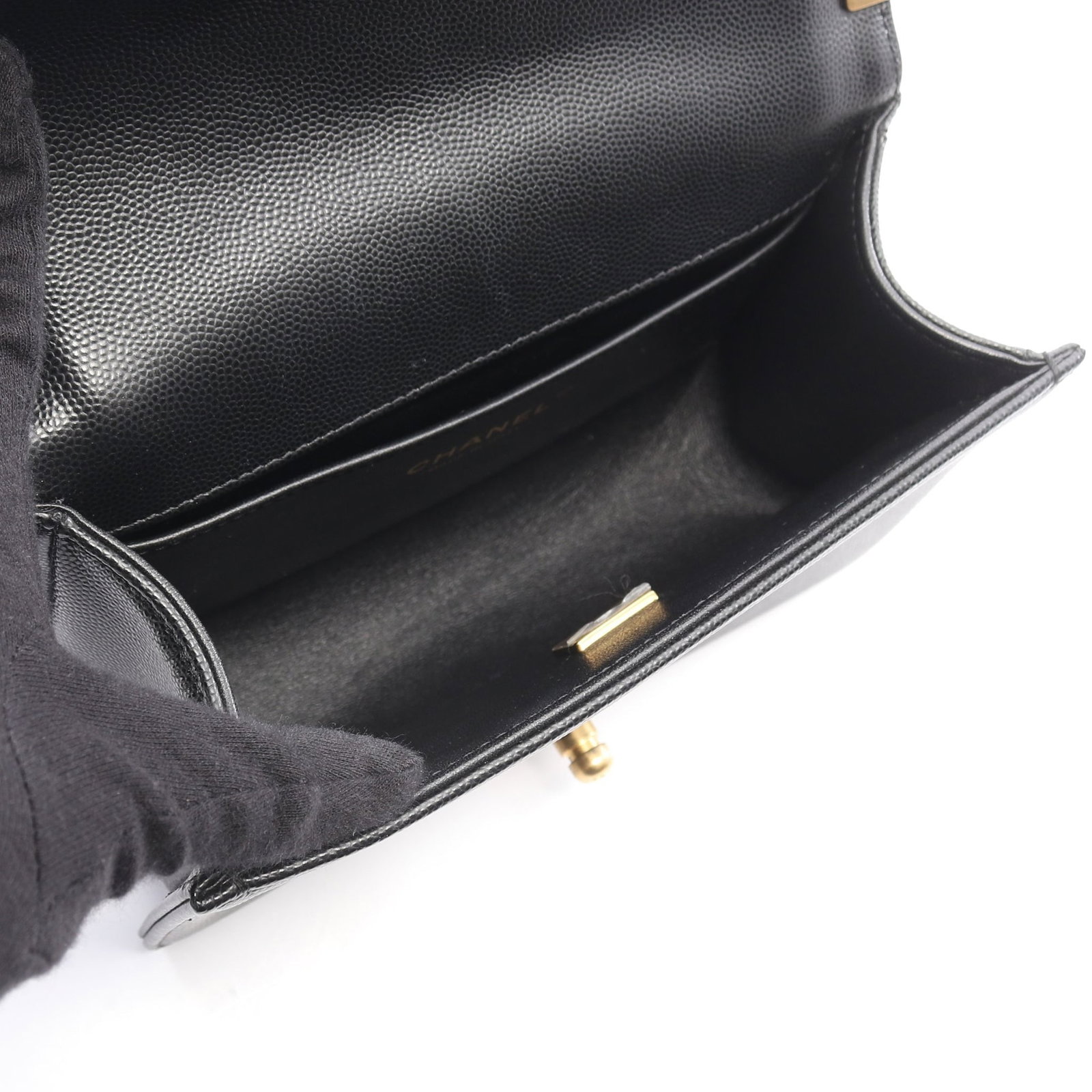 Chanel Boy Small Chain Bag Black - 3