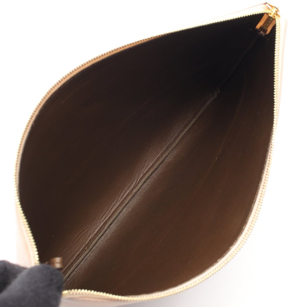 Celine Leather Clutch Beige - 3
