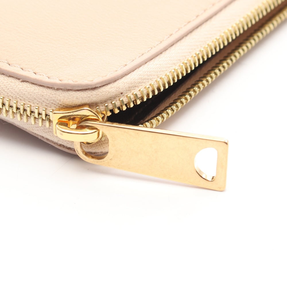Celine Leather Clutch Beige - 6