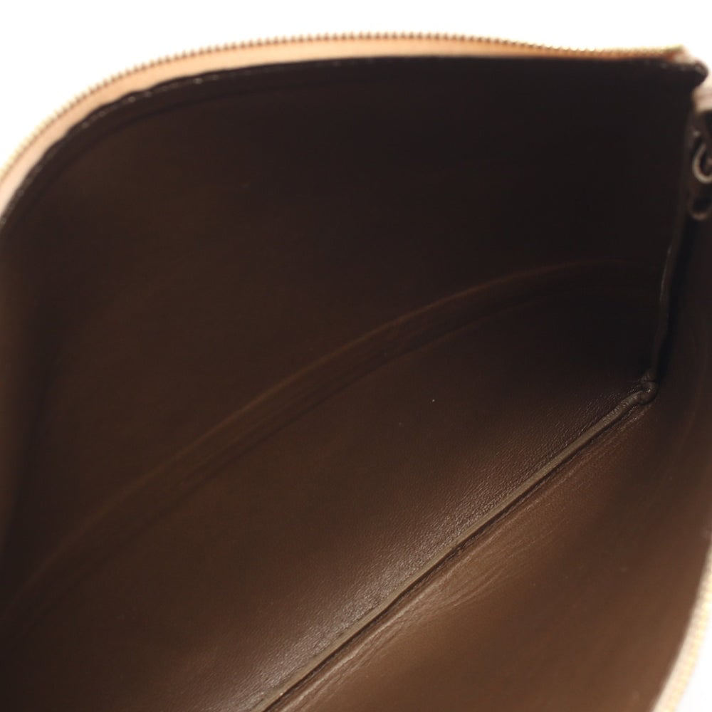 Celine Leather Clutch Beige - 7