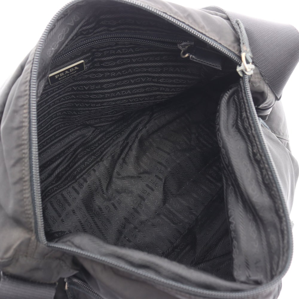 Prada Nylon Shoulder Bag Black - 3