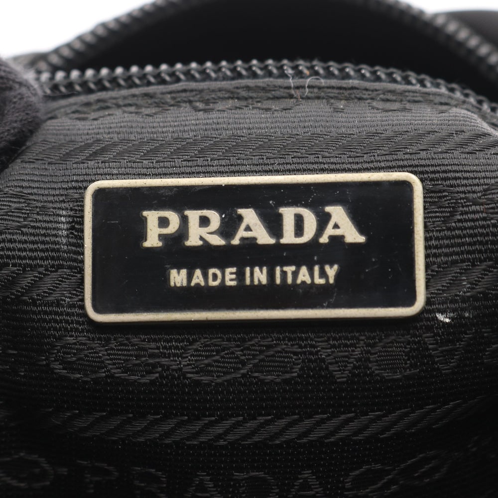 Prada Nylon Shoulder Bag Black - 4