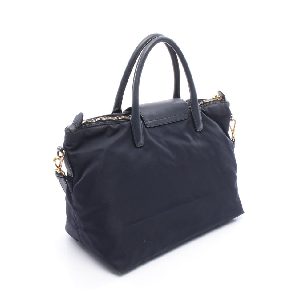 Prada 2Way Nylon Handbag Navy - 2