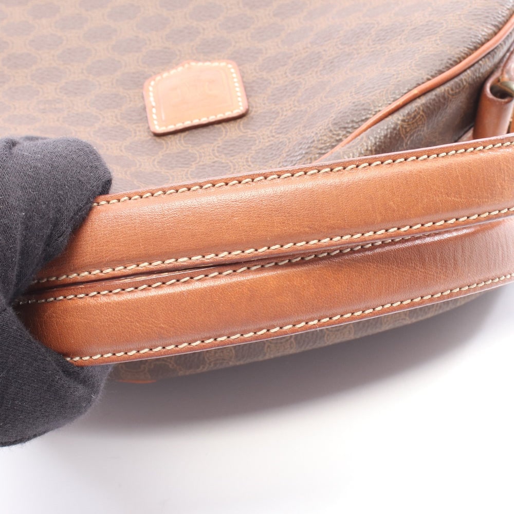 Celine Macadam Handbag Brown - 6