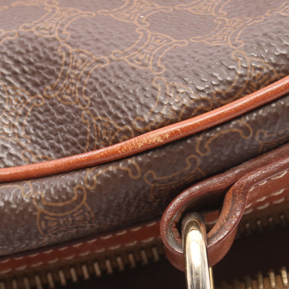 Celine Macadam Handbag Brown - 9