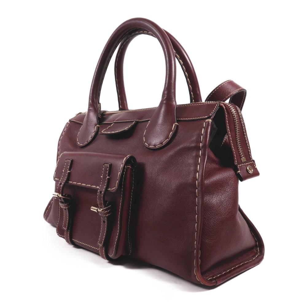 Chloe Edith Red 2Way Handle Bag - 3