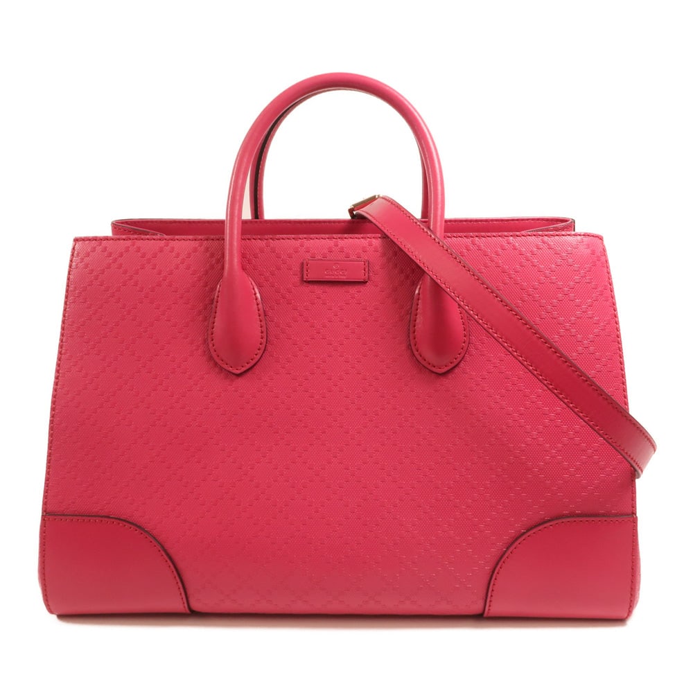 Gucci Diamante Pink 2Way Bag: Authenticated genuine Gucci Diamante 2-way shoulder bag in pink calfskin leather with gold-tone hardware. Includes shoulder strap. Product no. 520981. Approx. W35 x H23 x D19 cm, handle 30 cm.