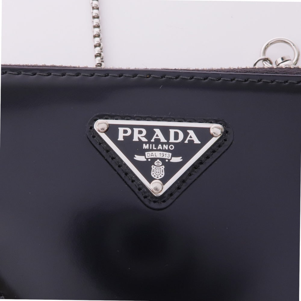 Prada Triangle Mini Pouch Black - 12