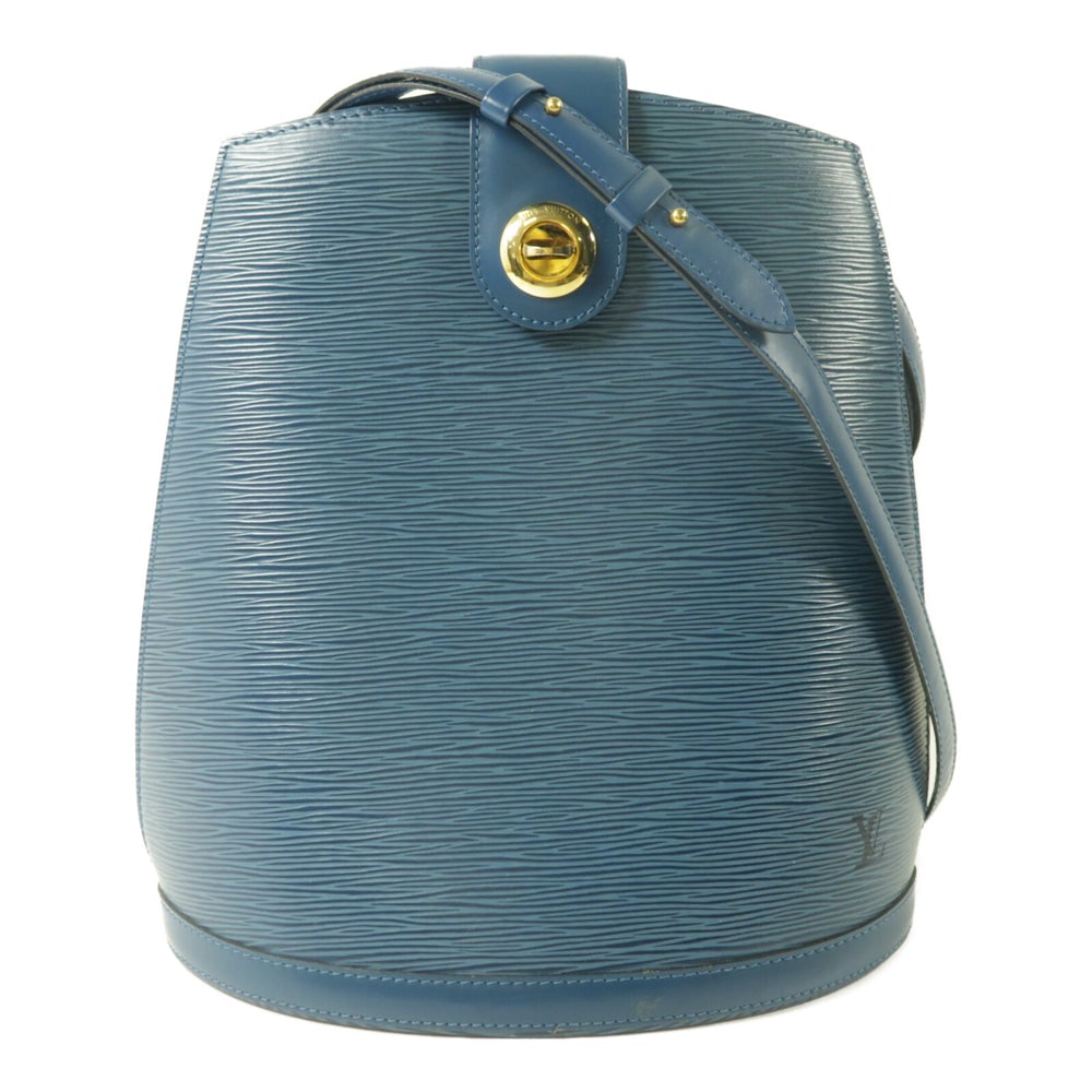 Louis Vuitton Epi Cluny Blue: 1993 Blue Epi Cluny shoulder bag M52255 in Toledo blue. Size 26.5 x 29.5 x 17 cm.