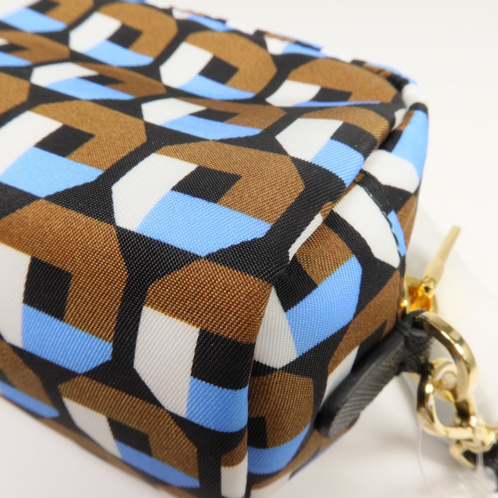 Prada Nylon Pouch Blue Brown - 14