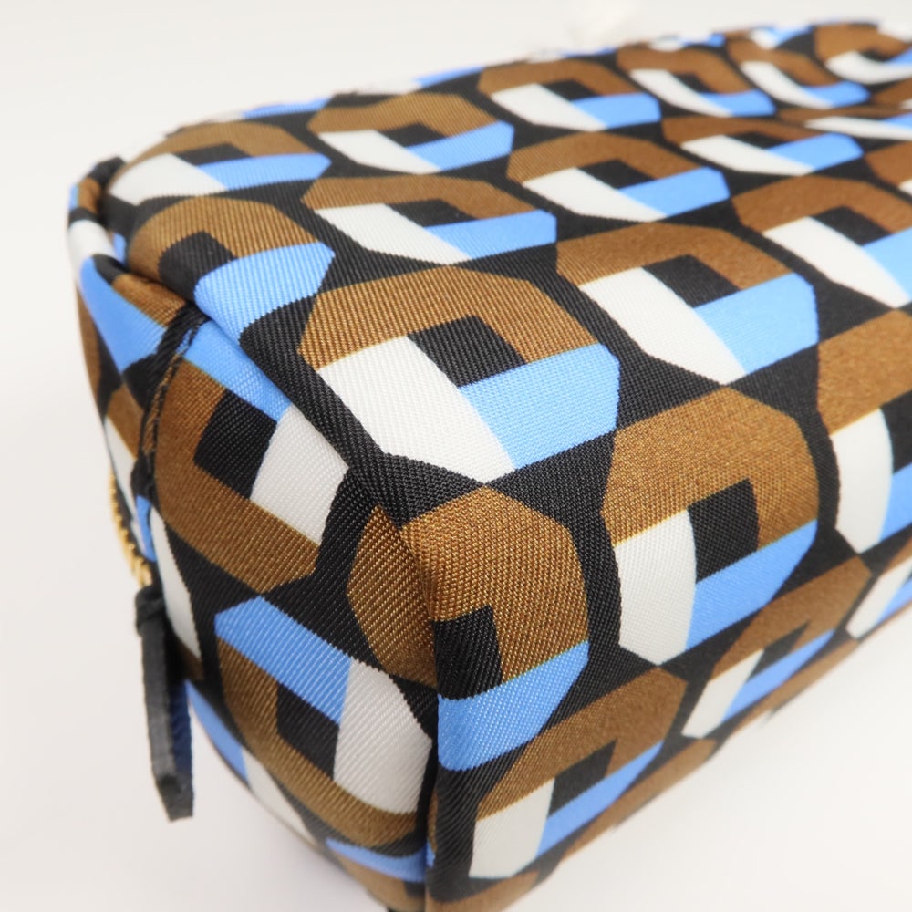 Prada Nylon Pouch Blue Brown - 15