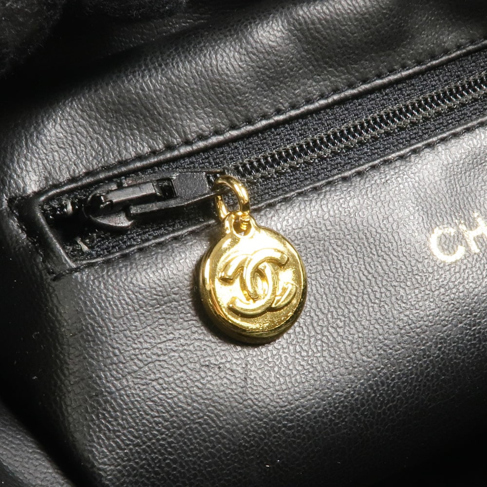 Chanel Lambskin Pouch Black - 16