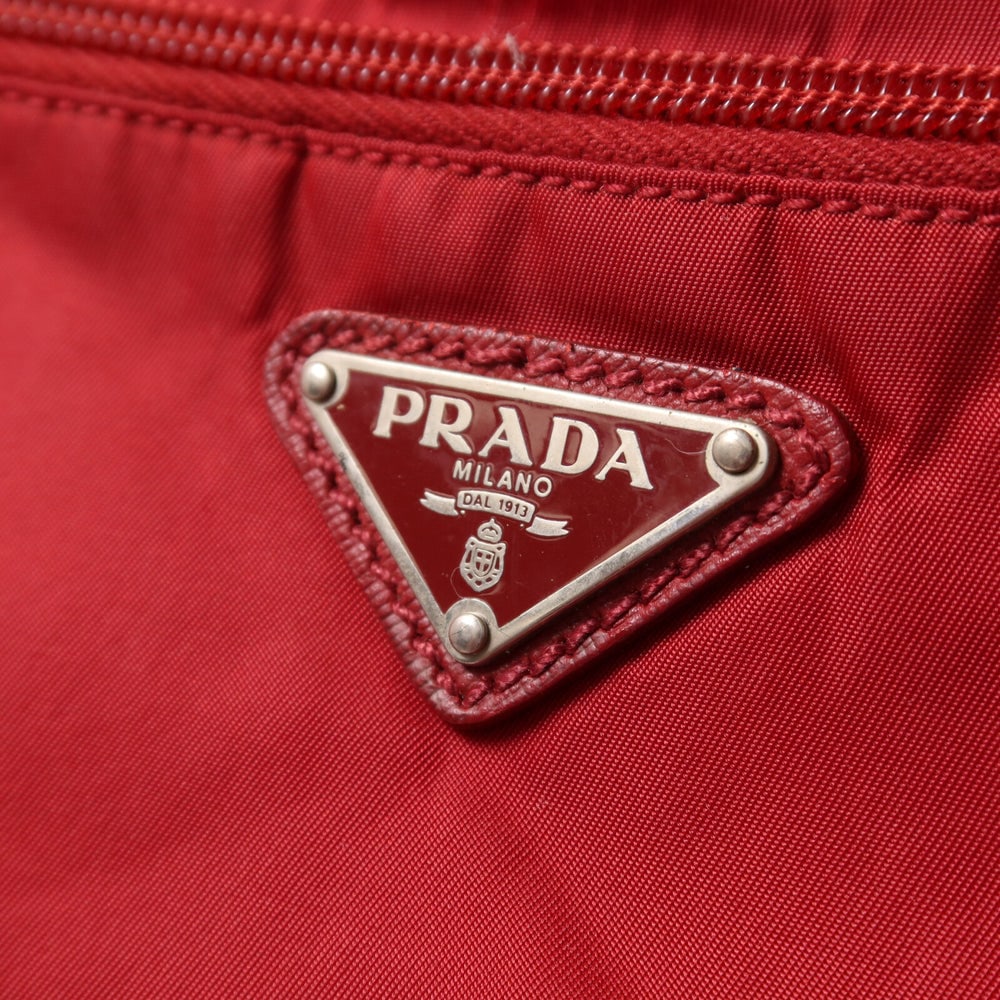 Prada Tessuto 2 Way Shoulder Bag Red - 15