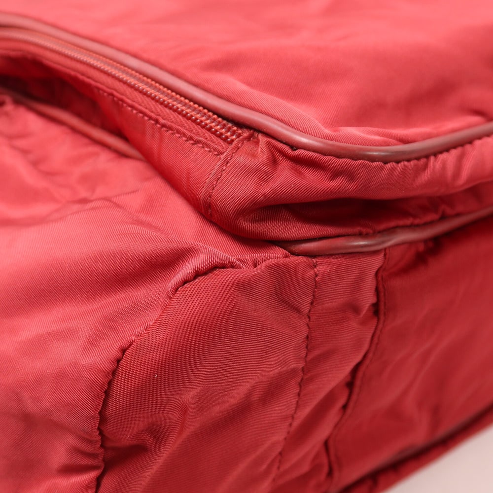 Prada Tessuto 2 Way Shoulder Bag Red - 17