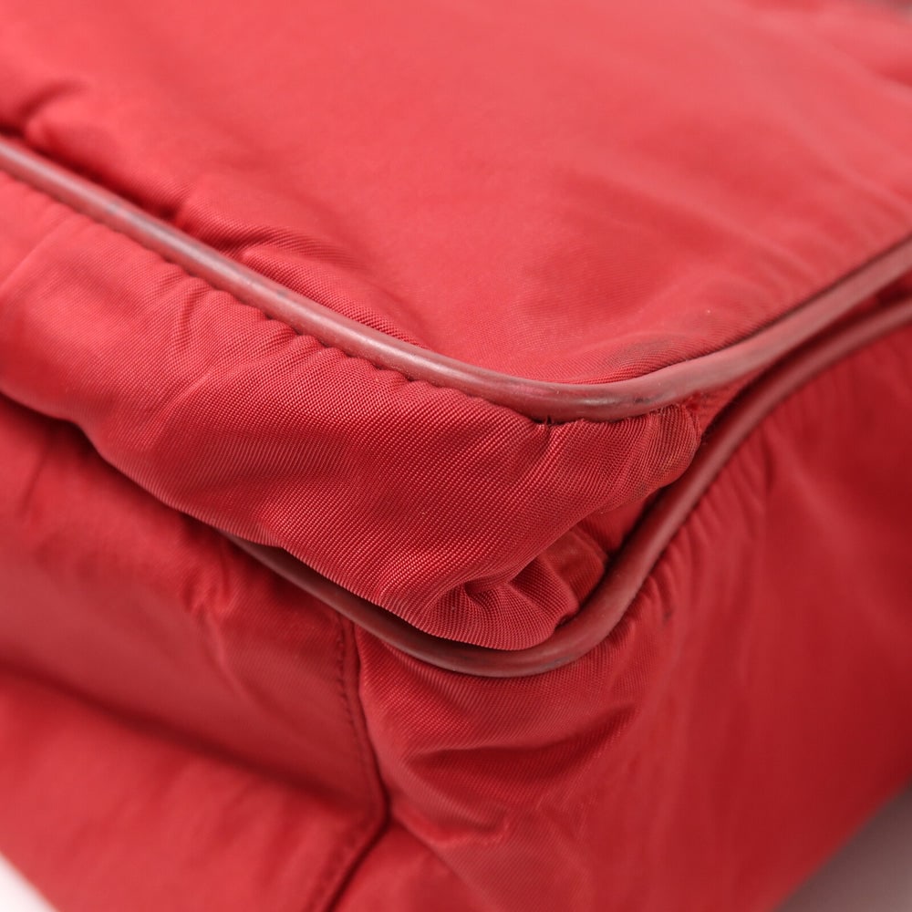 Prada Tessuto 2 Way Shoulder Bag Red - 18