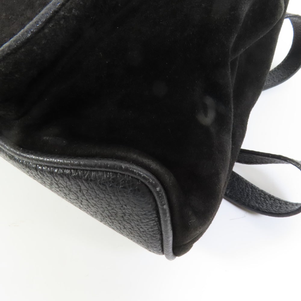 Gucci Vintage Suede Backpack Black - 11