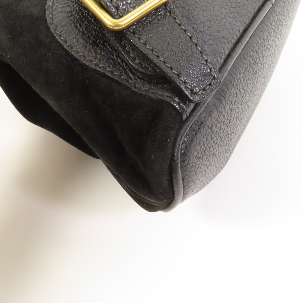 Gucci Vintage Suede Backpack Black - 12