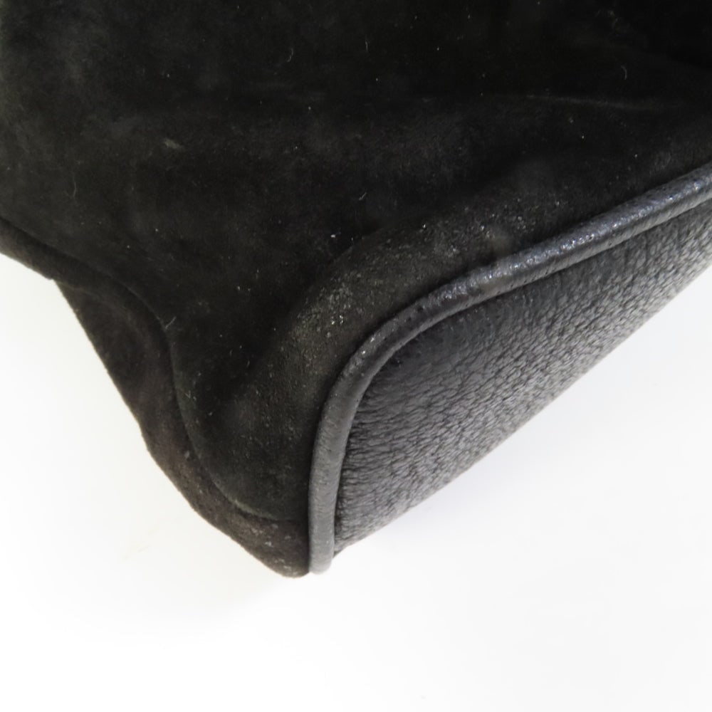 Gucci Vintage Suede Backpack Black - 14