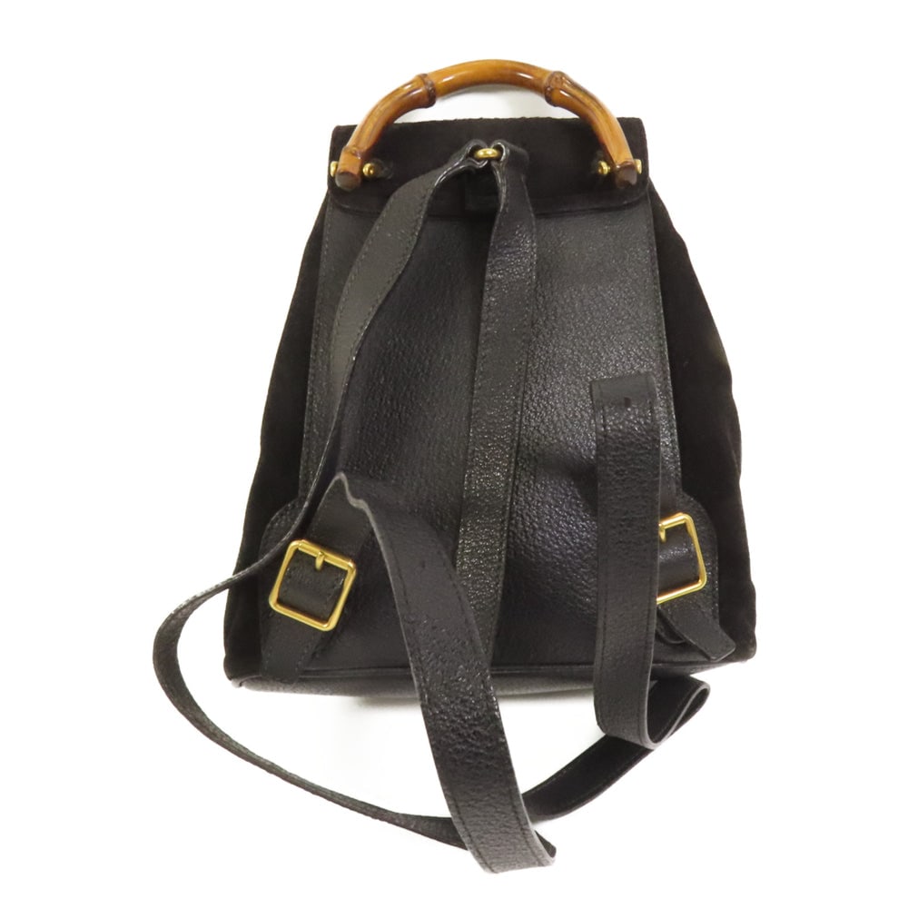 Gucci Vintage Suede Backpack Black - 2