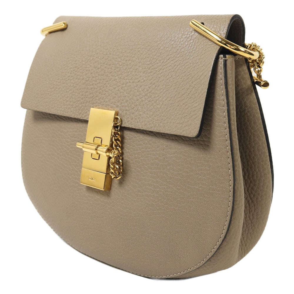 Chloe Drew Chain Shoulder Bag Gray - 3