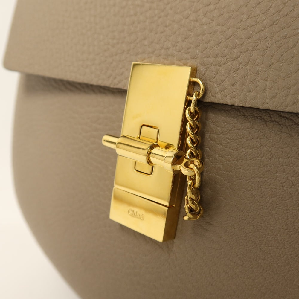 Chloe Drew Chain Shoulder Bag Gray - 8