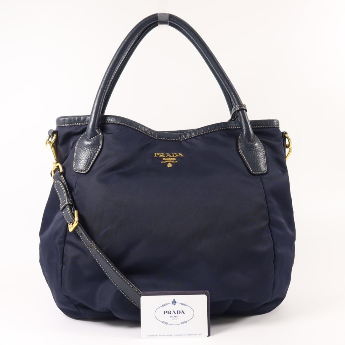 Prada BR4420 Shoulder Navy - 10