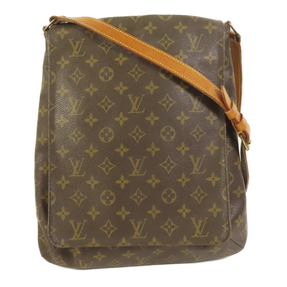 Louis Vuitton Musette Crossbody Brown: Authentic and authenticated Louis Vuitton Musette crossbody shoulder bag in brown Monogram PVC coated canvas. Product no. AS1929. Approx. 31.5W x 35H x 3D cm with 81-108 cm strap. Includes storage