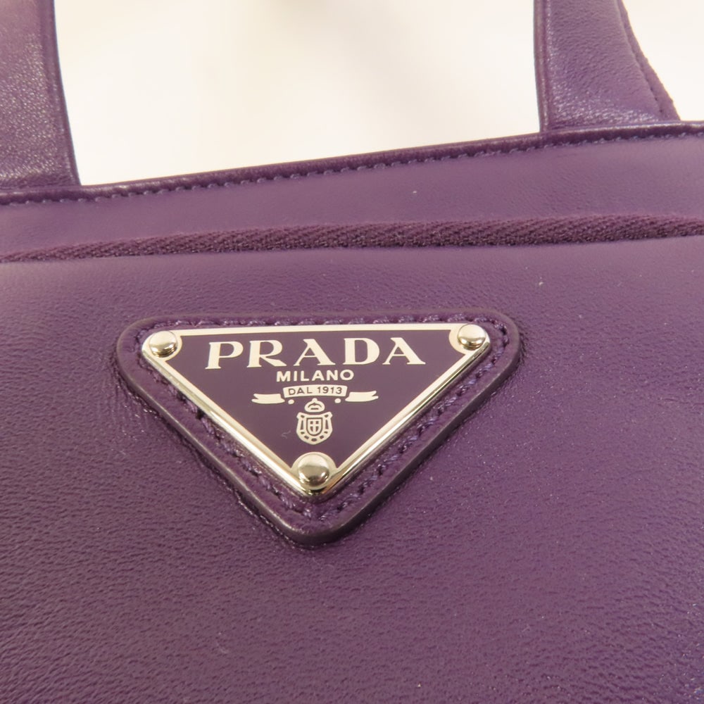 Prada 2Way Lambskin Shoulder Bag - 7
