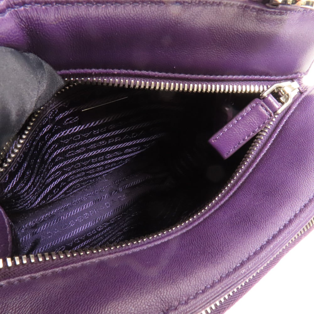 Prada 2Way Lambskin Shoulder Bag - 8