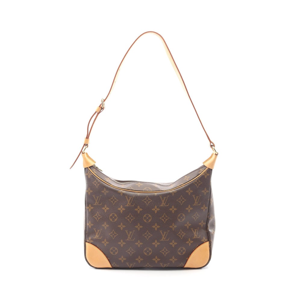 LV Boulogne PM Monogram Bag: Authentic and authenticated Louis Vuitton Boulogne PM Monogram shoulder bag in brown PVC leather. Model M51265, product AS1000. Approx. 19 x 30 x 9 cm, strap 59-77 cm.