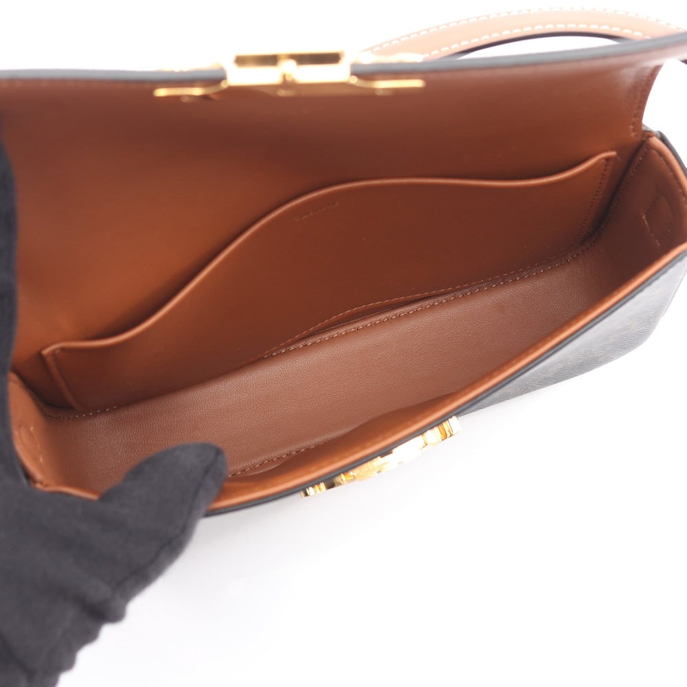 Celine Claude Triomphe Black Brown - 3