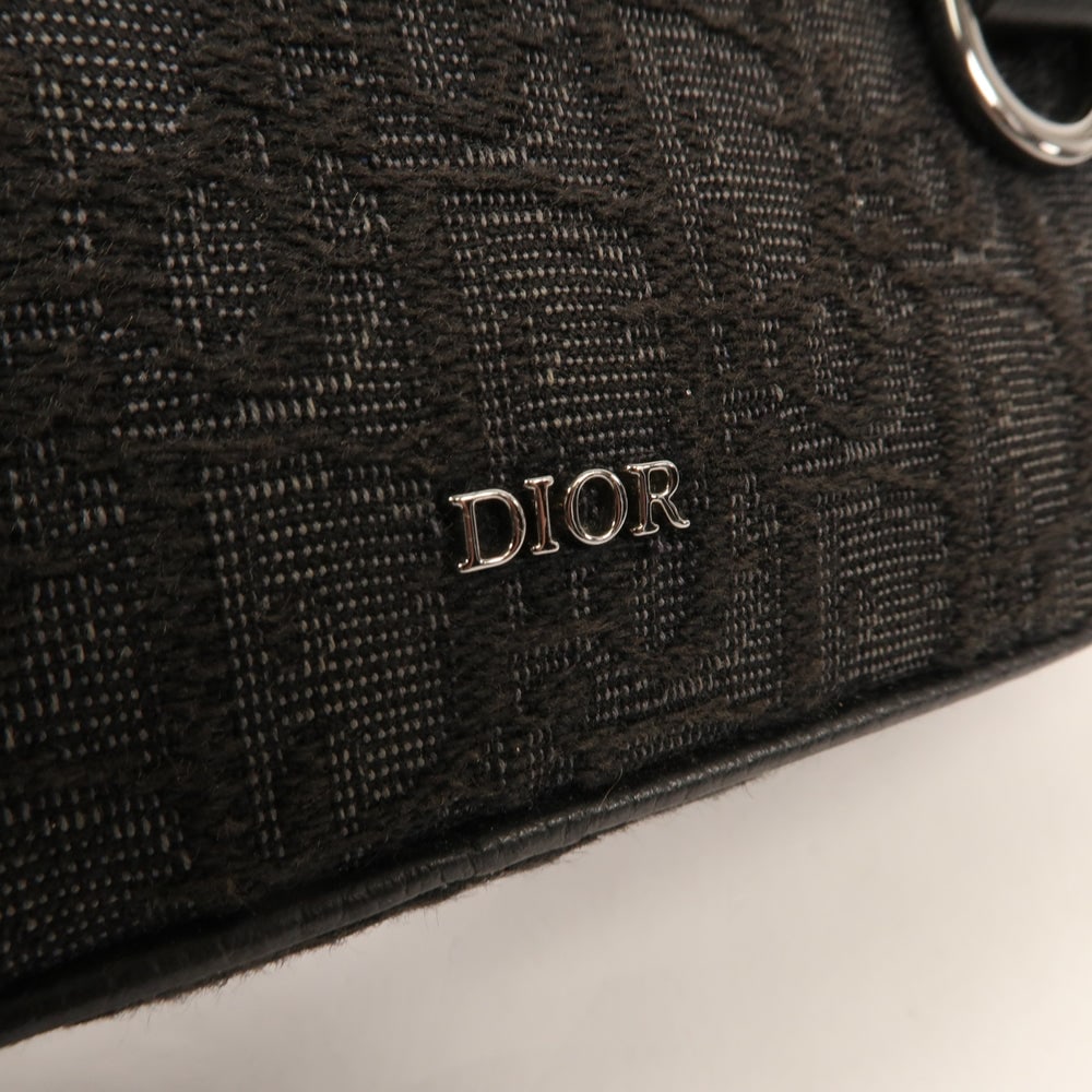Dior Shoulder Bag Canvas Black - 10