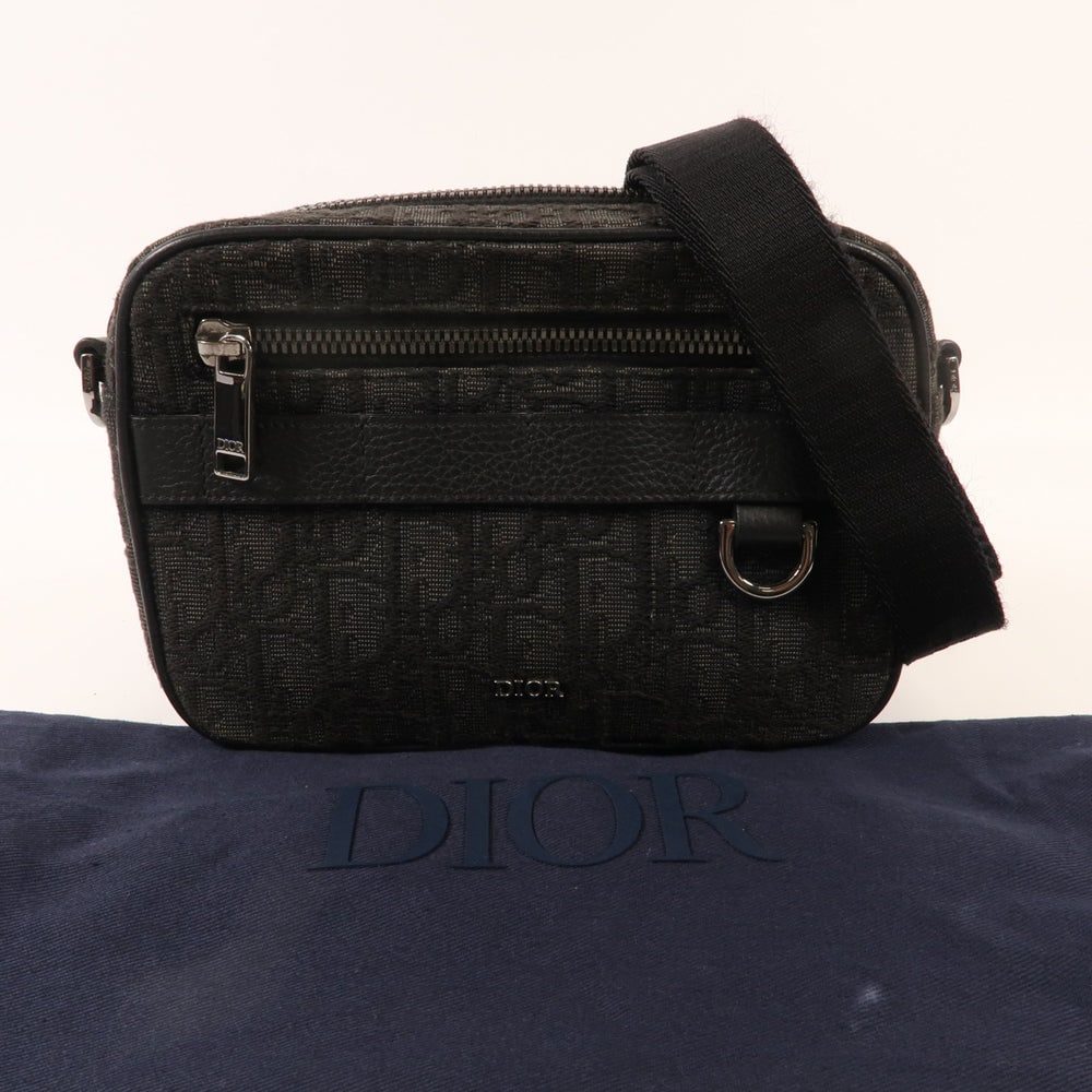 Dior Shoulder Bag Canvas Black - 13