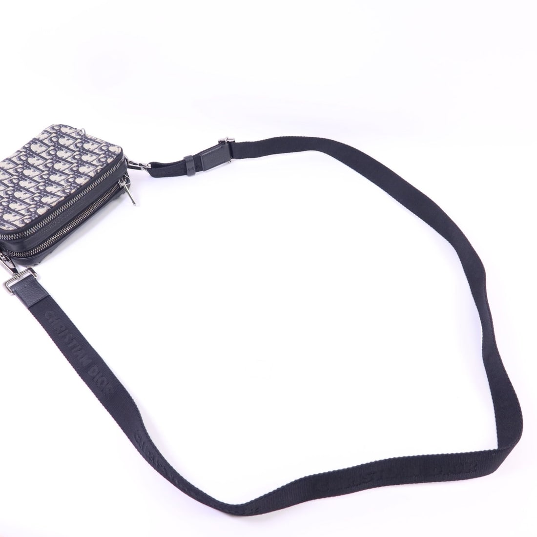 Dior Zipped Pouch Strap Navy - 5
