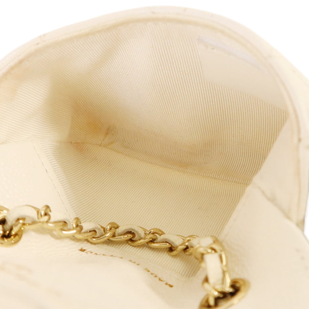 Chanel Mini Chain Bag White - 5