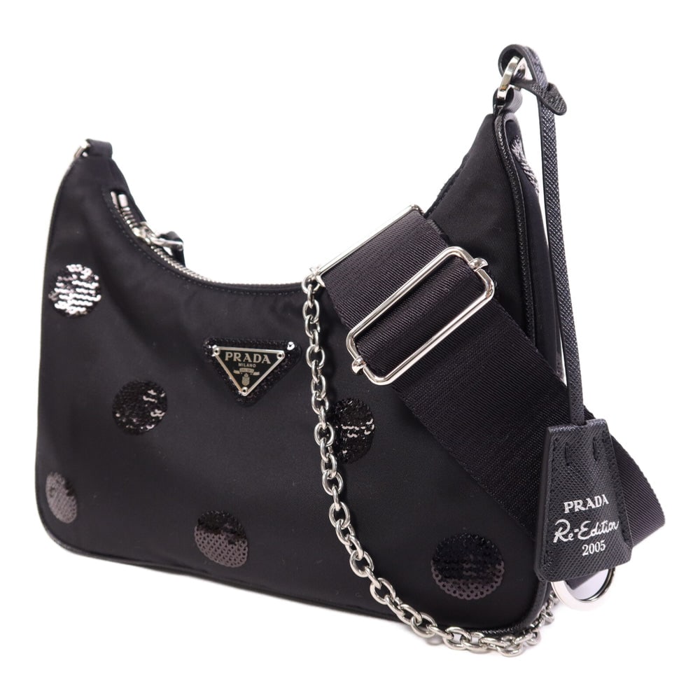 Prada Sequin Polka Dot Black - 3