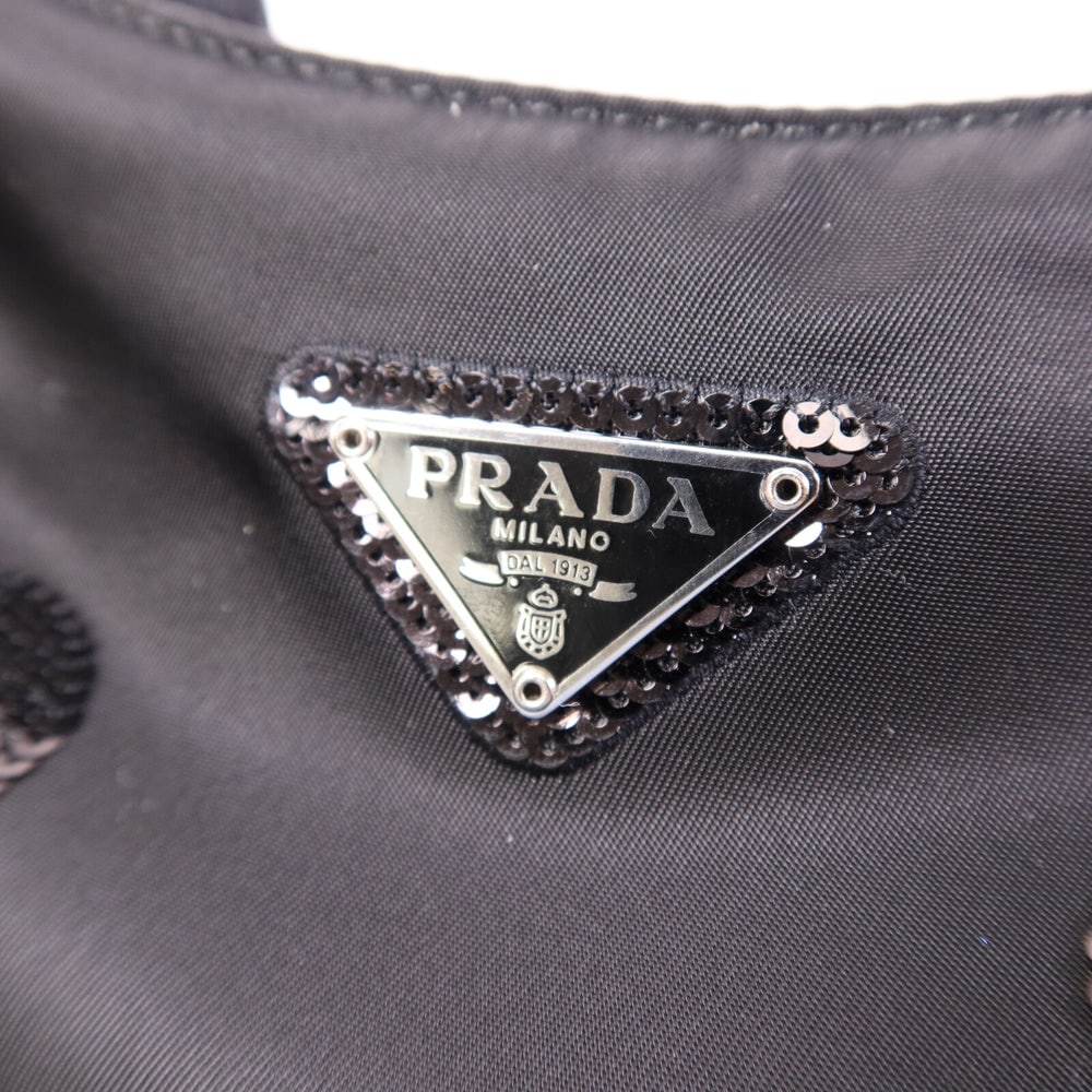 Prada Sequin Polka Dot Black - 7