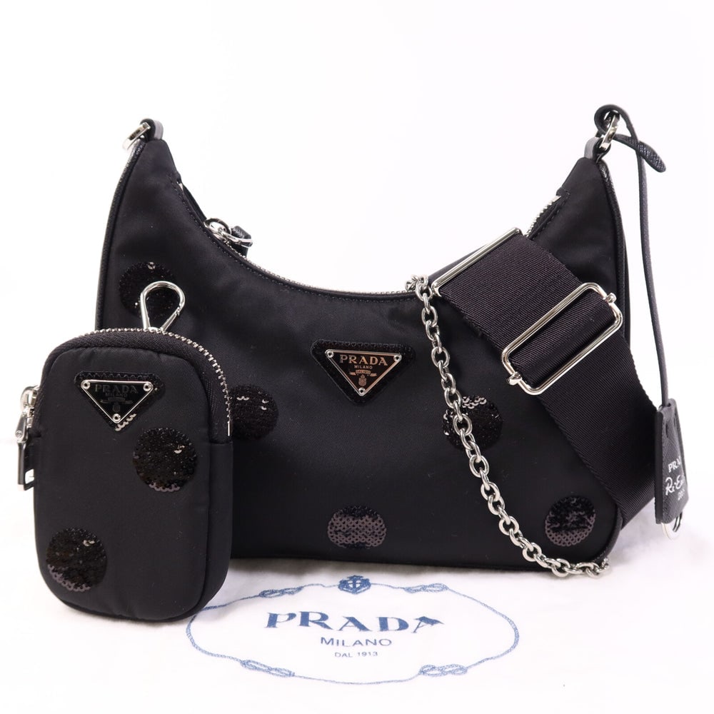 Prada Sequin Polka Dot Black - 9
