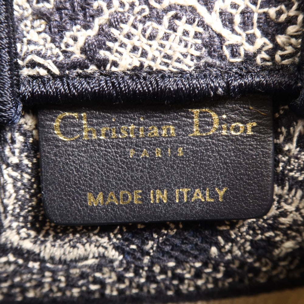 Dior Book Tote Mini Navy Beige - 5