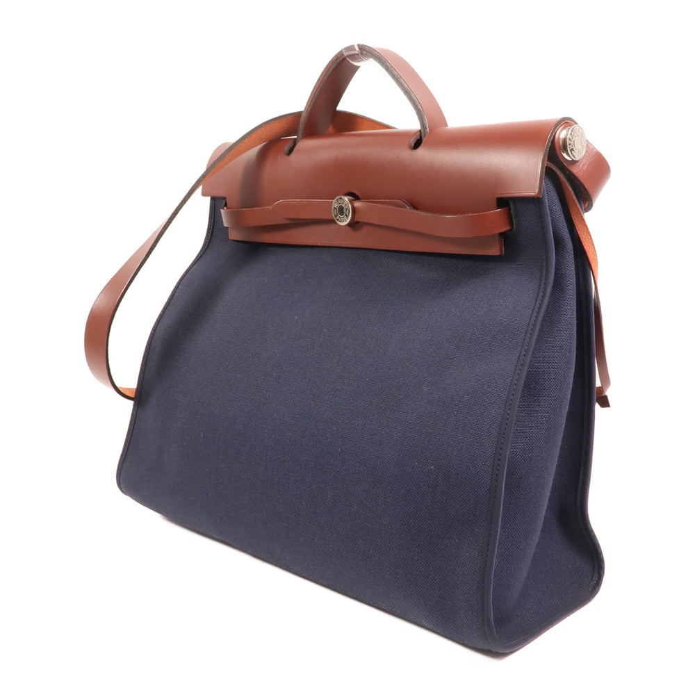 Hermes Herbag GM Navy Brown - 3