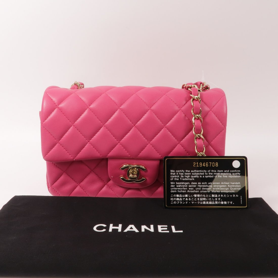 Chanel Mini Classic 20 Pink - 11