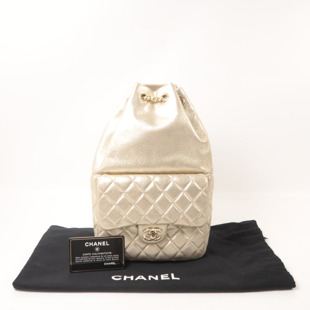 Chanel Backpack Gold - 11
