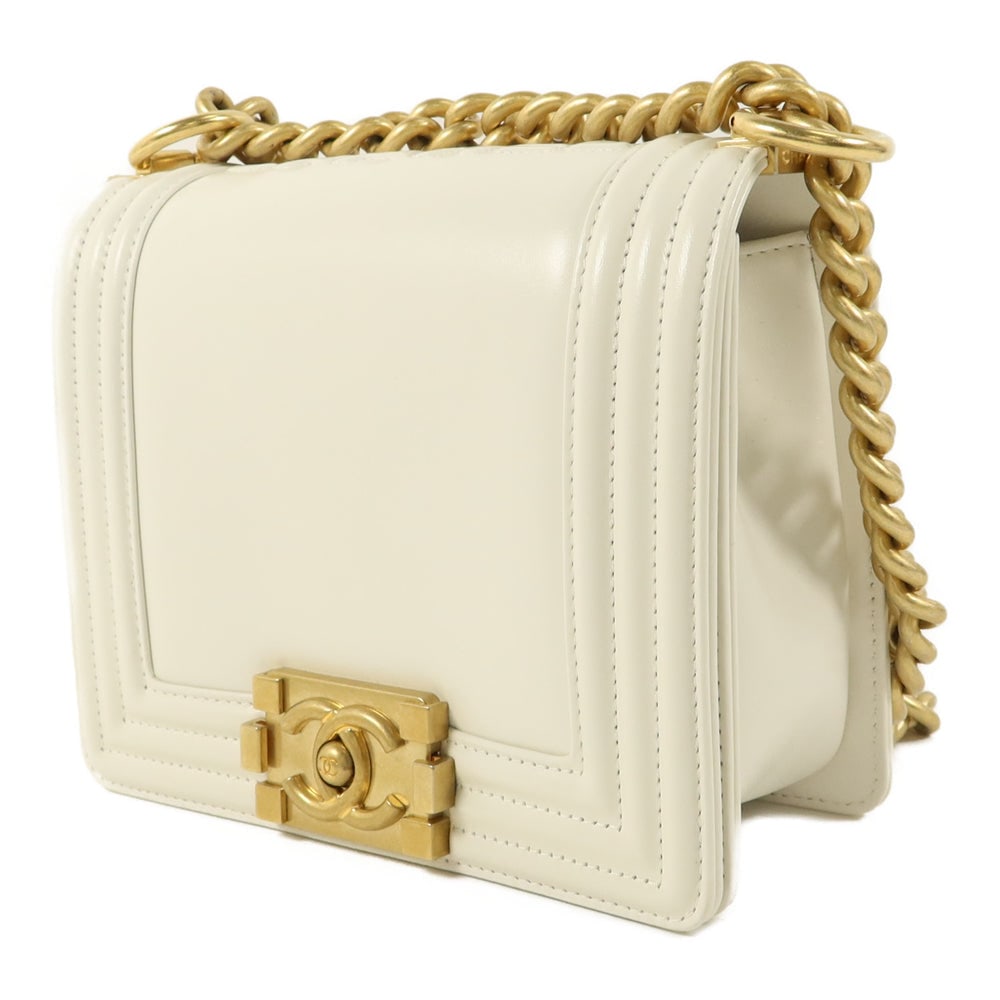Chanel Mini Boy White - 3