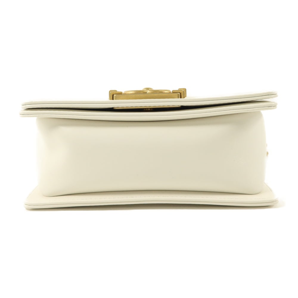 Chanel Mini Boy White - 4